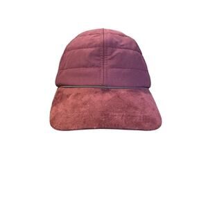 URX UrPowered Purple Quilted Suede Bill Baseball Cap Women's One Size